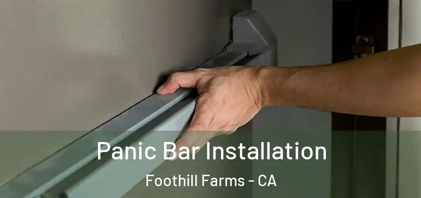  Panic Bar Installation Foothill Farms - CA